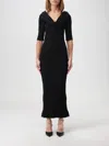 Philosophy Di Lorenzo Serafini Off-the-shoulder Mini Dress With 3/4 Sleeves In Black