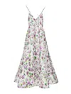 Philosophy Di Lorenzo Serafini Floral-print Flared Midi Dress In Multicolour