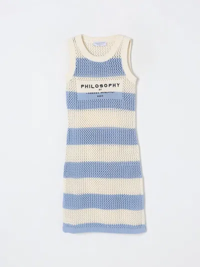 Philosophy Di Lorenzo Serafini Dress  Kids Color Gnawed Blue