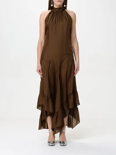 PHILOSOPHY DI LORENZO SERAFINI DRESS PHILOSOPHY DI LORENZO SERAFINI WOMAN COLOR BROWN,G58175032