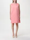 Philosophy Di Lorenzo Serafini Sleeveless Duchess Satin Mini Dress In Pink
