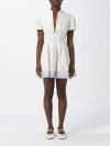 Philosophy Di Lorenzo Serafini Printed Short-sleeve A-line Mini Dress In White