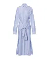 Philosophy Di Lorenzo Serafini Shirt-style Striped Cotton Blend Chemisier Dress