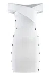 Philosophy Di Lorenzo Serafini Front Button Striped Dress For Women In Grey