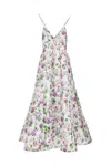 Philosophy Di Lorenzo Serafini Floral-print Flared Midi Dress In Multicolor