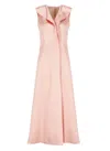 Philosophy Di Lorenzo Serafini Duchesse Satin Strapless Maxi Dress In Pink