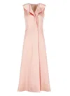 Philosophy Di Lorenzo Serafini Duchesse Satin Strapless Maxi Dress In Pink