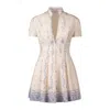 Philosophy Di Lorenzo Serafini Printed Short-sleeve A-line Mini Dress In White