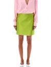 Philosophy Di Lorenzo Serafini Wraparound-style Mini Skirt In Green