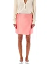 Philosophy Di Lorenzo Serafini Wraparound Style Mini Skirt In Rosa
