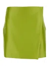 Philosophy Di Lorenzo Serafini Wraparound-style Mini Skirt In Green