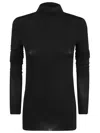 Philosophy Di Lorenzo Serafini Two-tone Ribbed Stretch Sweater In Dark Blue In Black