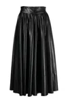Philosophy Di Lorenzo Serafini Pleated Maxi Skirt With High-quality Polyester Fabric And Design In Black