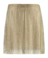 Philosophy Di Lorenzo Serafini Embellished Mini Mesh Skirt In Neutral