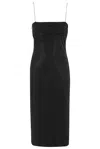 PHILOSOPHY DI LORENZO SERAFINI PHILOSOPHY DI LORENZO SERAFINI EMBELLISHED SQUARE NECK MIDI DRESS