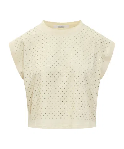 PHILOSOPHY DI LORENZO SERAFINI PHILOSOPHY DI LORENZO SERAFINI EMBELLISHED T-SHIRT