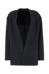 Philosophy Di Lorenzo Serafini Charcoal Stretch Polyester Blend Blazer In Fantasia