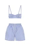 Philosophy Di Lorenzo Serafini Two-piece Set Of Striped Shorts And Underwear