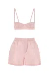 Philosophy Di Lorenzo Serafini Embroidered Poplin Set For Women In Fantasiarosa