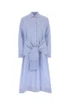 Philosophy Di Lorenzo Serafini Embroidered Poplin Shirt Dress In Fantasiablu