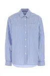Shop Philosophy Di Lorenzo Serafini Embroidered Poplin Shirt In Fantasiablu