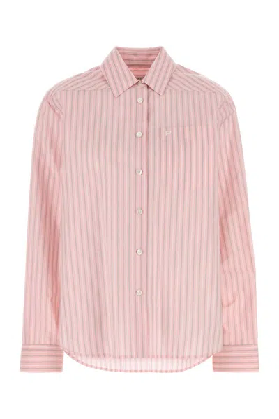 Philosophy Di Lorenzo Serafini Embroidered Poplin Shirt In Fantasiarosa