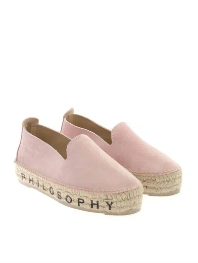 Philosophy Di Lorenzo Serafini Espadrilles In Pink Suede