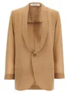 Philosophy Di Lorenzo Serafini Lapel Blazer With Sleeves And Pockets In Beige