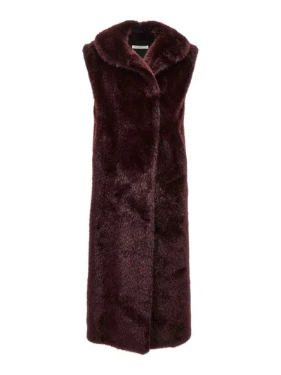 PHILOSOPHY DI LORENZO SERAFINI EXTRA LONG FAUX FUR VEST