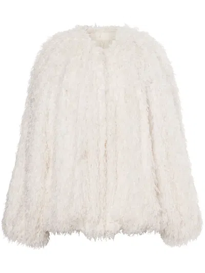 Philosophy Di Lorenzo Serafini Faux-fur Jacket In White