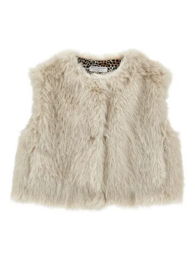 Philosophy Di Lorenzo Serafini Kids' Faux-fur Vest In Neutral