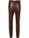 Philosophy Di Lorenzo Serafini Faux-leather Leggings In Brown