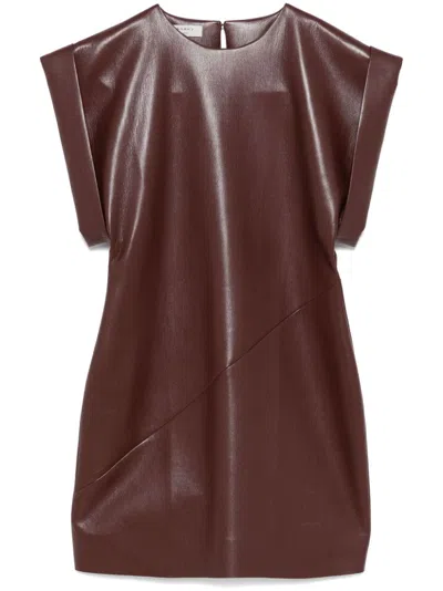 Philosophy Di Lorenzo Serafini Minikleid Aus Faux-leder In Rot