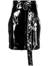 Philosophy Di Lorenzo Serafini Patent Vinyl Mini Skirt In Black