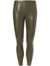 Philosophy Di Lorenzo Serafini Faux-leather Skinny Trousers In Green