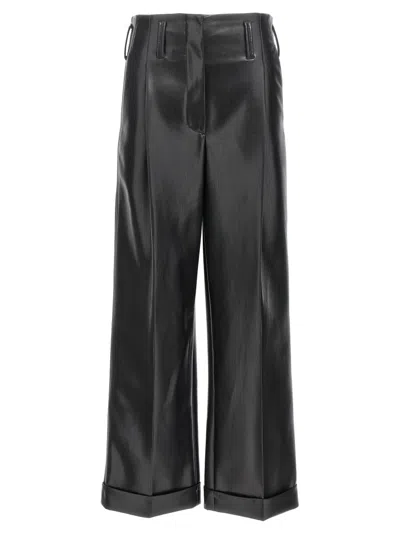 Philosophy Di Lorenzo Serafini Philosophy Faux Leather Trousers In Black