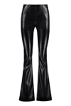Philosophy Di Lorenzo Serafini Black Faux Leather Trousers For Women In Black