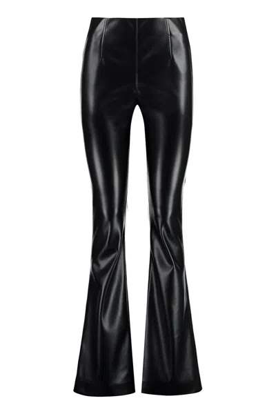 Philosophy Di Lorenzo Serafini Faux Leather Trousers In Black