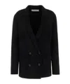 Philosophy Di Lorenzo Serafini Felted Double Breasted Blazer In Black