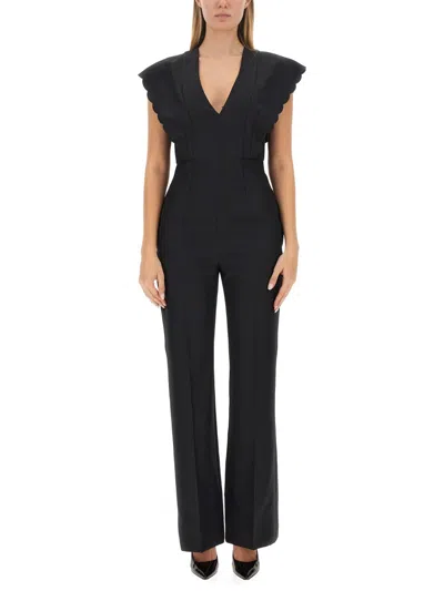Philosophy Di Lorenzo Serafini Flare Fit Jumpsuit In Black