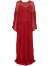 Philosophy Di Lorenzo Serafini Flared Maxi Dress In Red