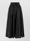 Philosophy Di Lorenzo Serafini Coated-finish Flared Skirt In Black