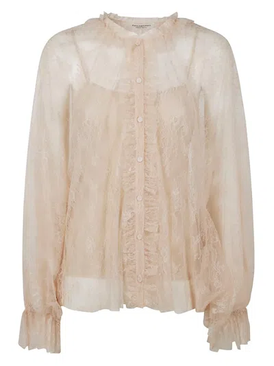 PHILOSOPHY DI LORENZO SERAFINI FLORAL-LACE BLOUSE