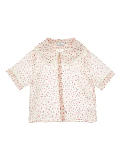 Philosophy Di Lorenzo Serafini Kids' Floral-lace Shirt In Multi