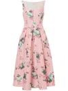 Philosophy Di Lorenzo Serafini Floral Midi Dress In Pink