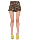 Philosophy Di Lorenzo Serafini Shorts With Floral Pattern In Multicolour