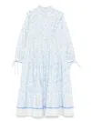 Philosophy Di Lorenzo Serafini Floral-print Dress In Blue