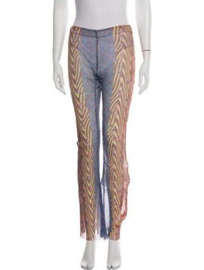 Pre-owned Philosophy Di Lorenzo Serafini Floral Print Flared Pants In Multi