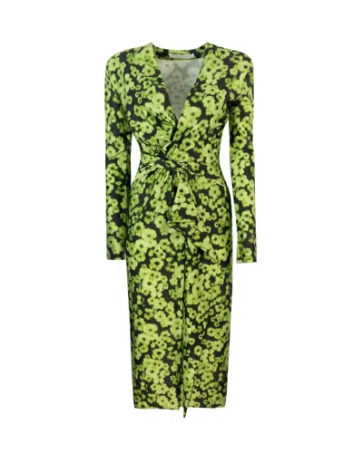PHILOSOPHY DI LORENZO SERAFINI FLORAL PRINT JERSEY DRESS