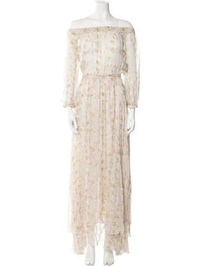 Pre-owned Philosophy Di Lorenzo Serafini Floral Print Long Dress